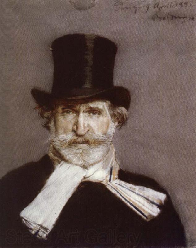 Giovanni Boldini Portrait of Giuseppe Verdi France oil painting art